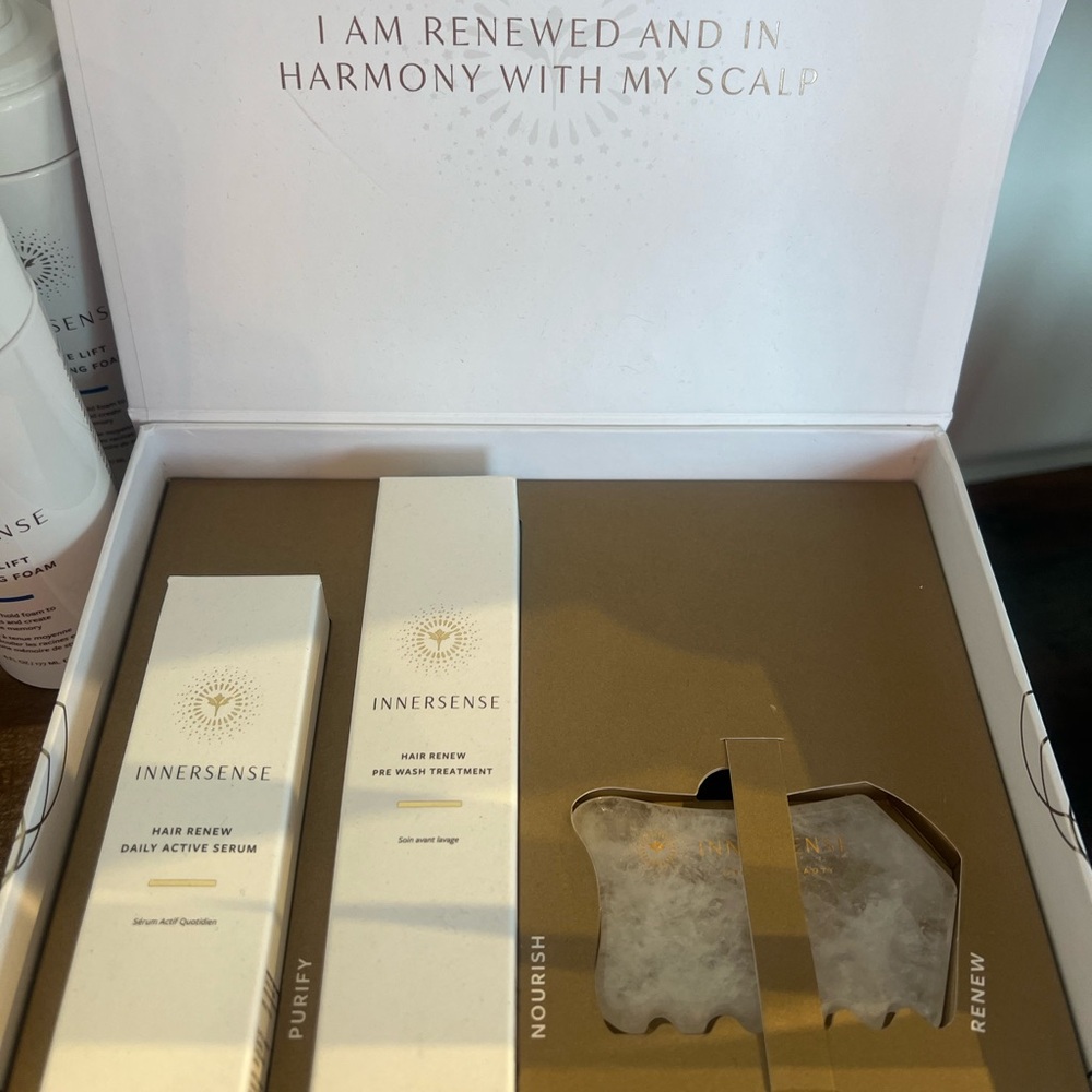 INNERSENSE HARMONIC HAIR RENEW SET SCALP CARE KIT NIB